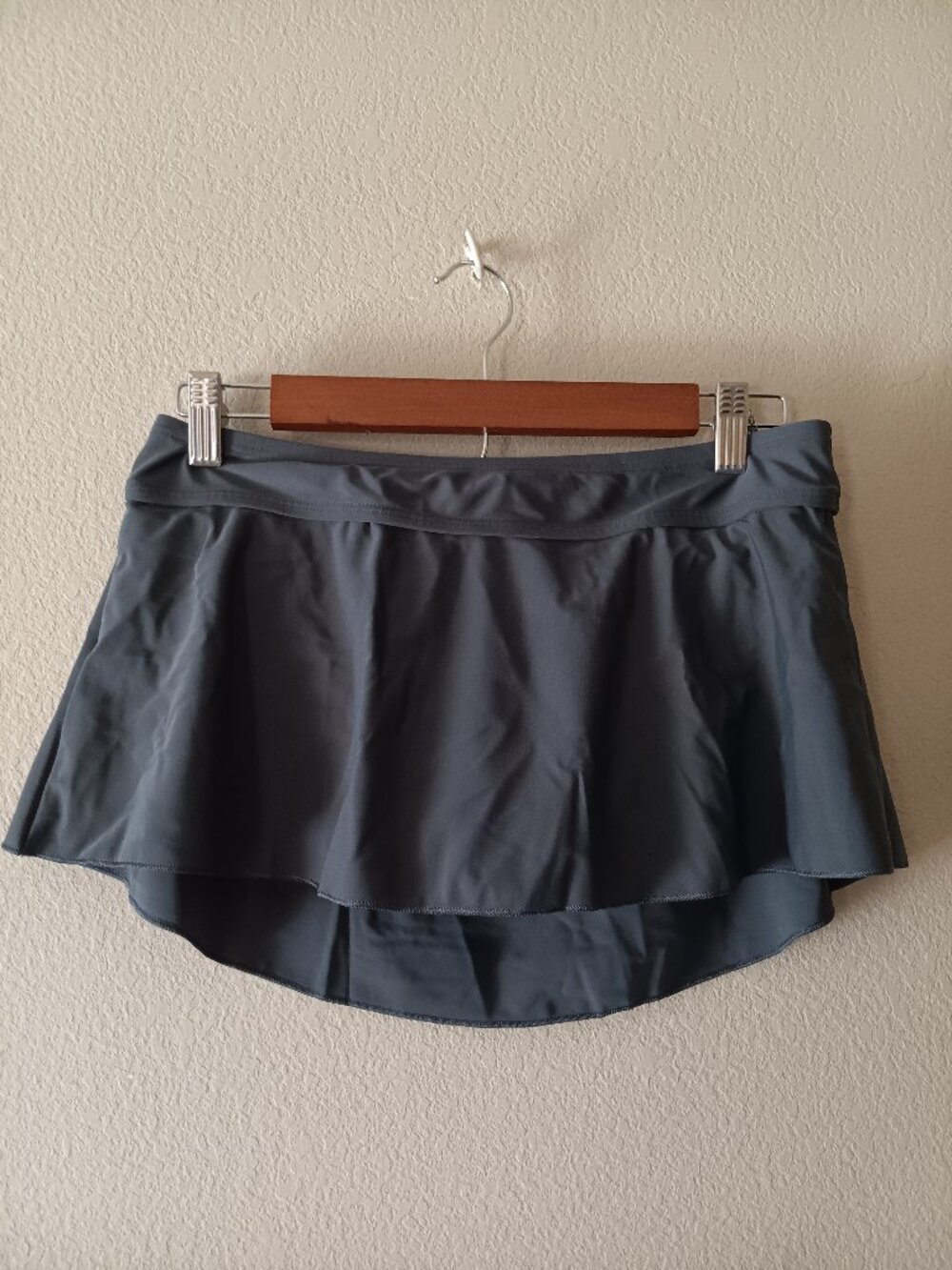 Gray Kona Sol Swim Bottoms Coverage Skirt Size Medium